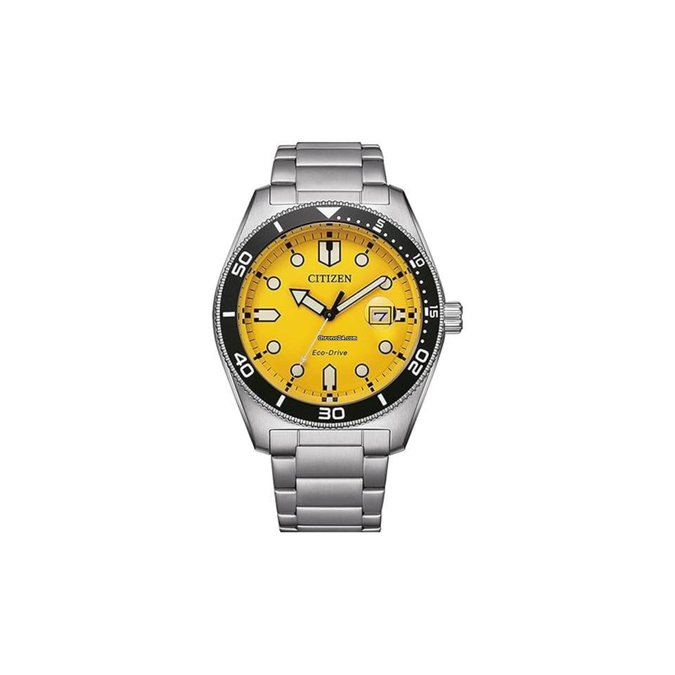 Citizen Eco-Drive Sport Yellow Dial Men's Watch