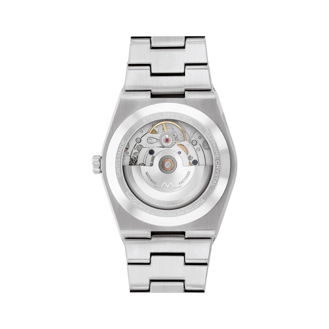 Movado BOLD Quest Automatic 39mm Moonlight Blue Dial Watch