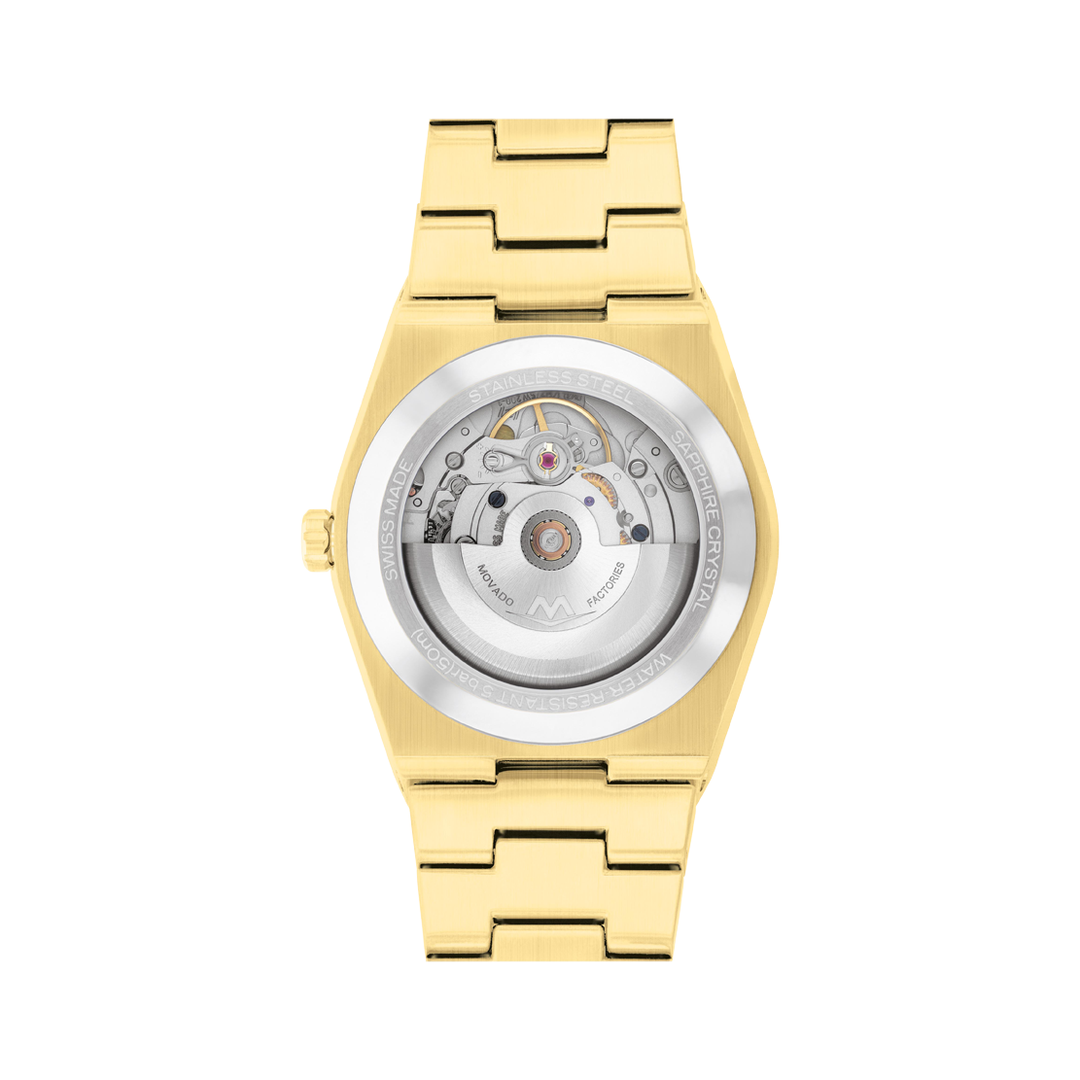 Movado BOLD Quest Automatic Luxury Watch with Integrated Bracelet