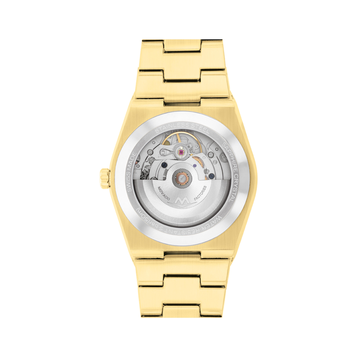 Movado BOLD Quest Automatic Luxury Watch with Integrated Bracelet