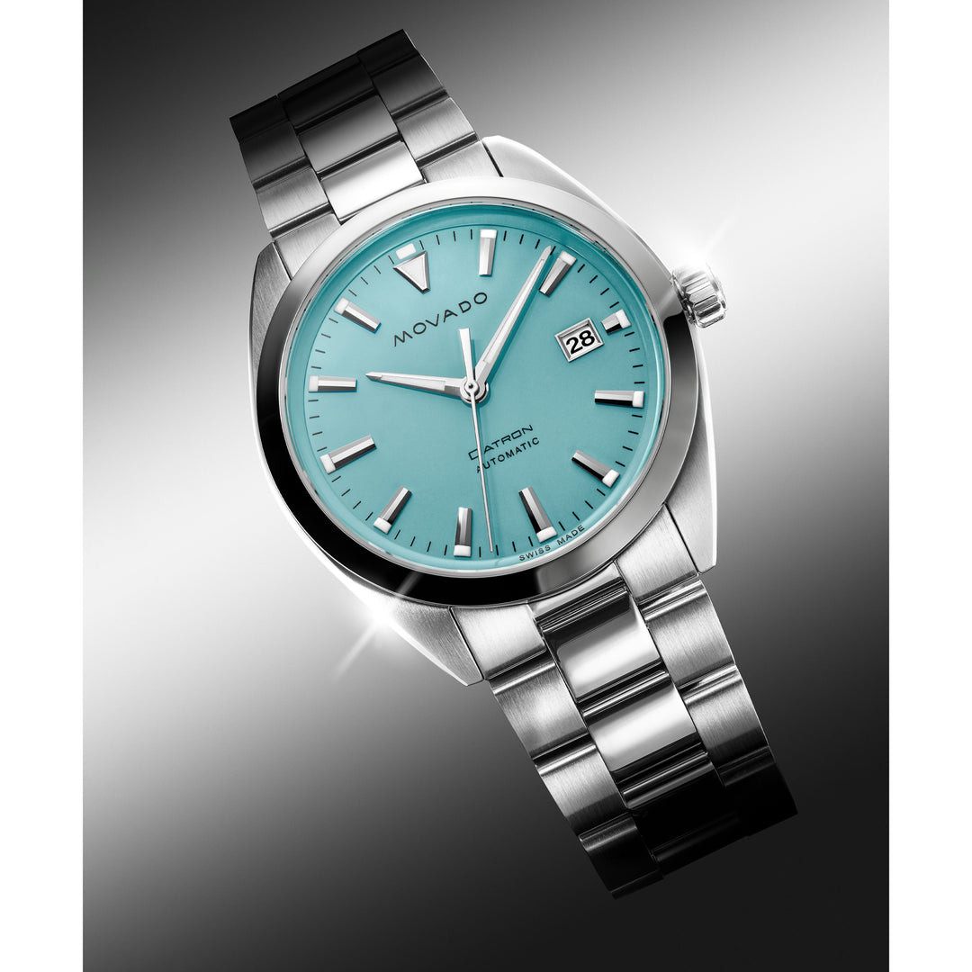 Heritage Series Datron Automatic Swiss Watch with Light Blue Dial