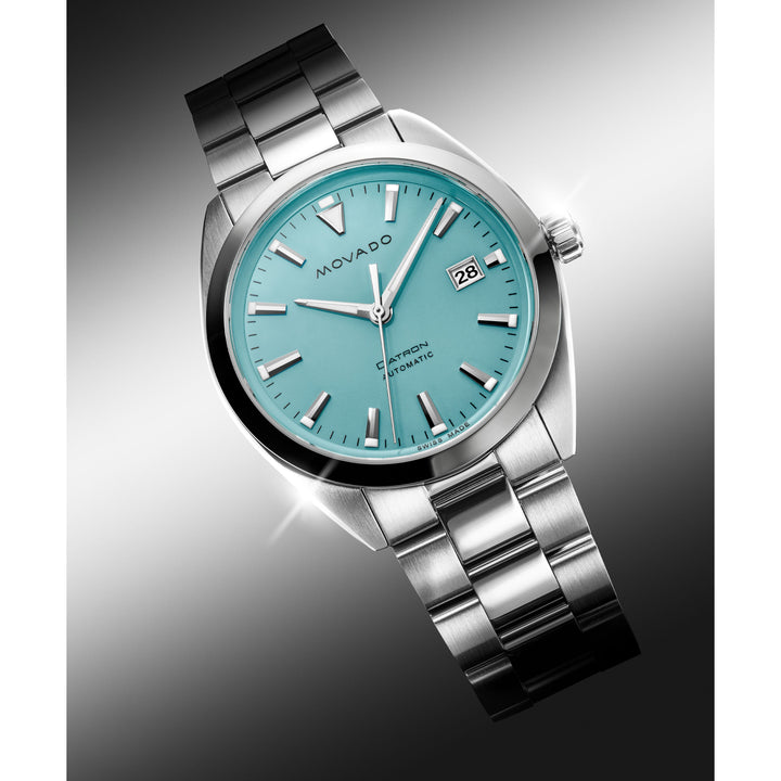 Heritage Series Datron Automatic Swiss Watch with Light Blue Dial