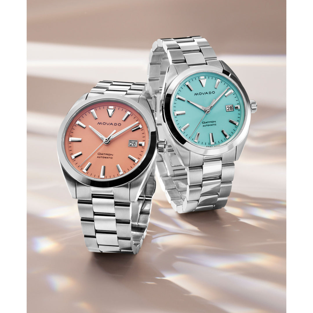 Heritage Series Datron Automatic Swiss Watch with Light Blue Dial