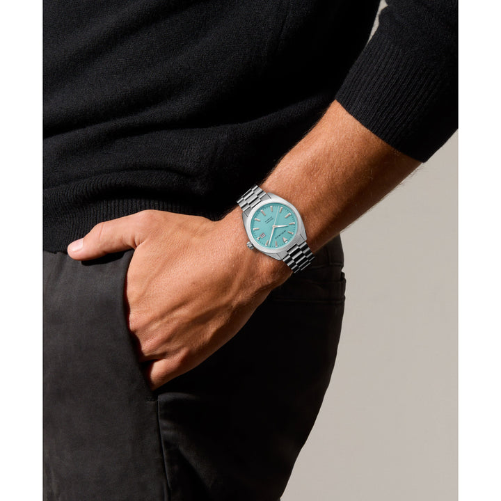 Heritage Series Datron Automatic Swiss Watch with Light Blue Dial