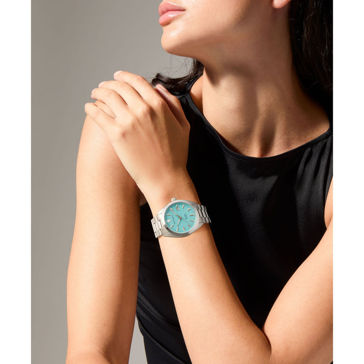 Heritage Series Datron Automatic Swiss Watch with Light Blue Dial