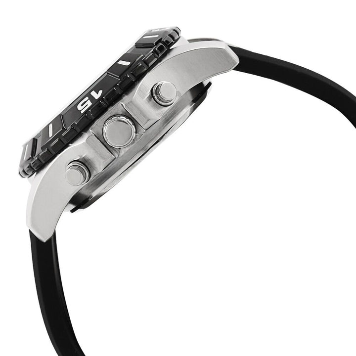 Fastrack Quartz Analog Digital Black Dial Silicone Strap Watch for Guys NS38035SP03