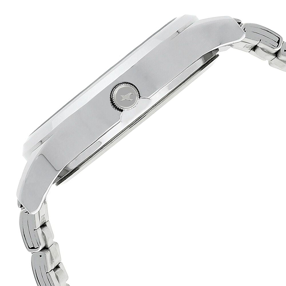 Fastrack Bold Quartz Analog Black Dial Stainless Steel Strap Watch for Guys NS38051SM04