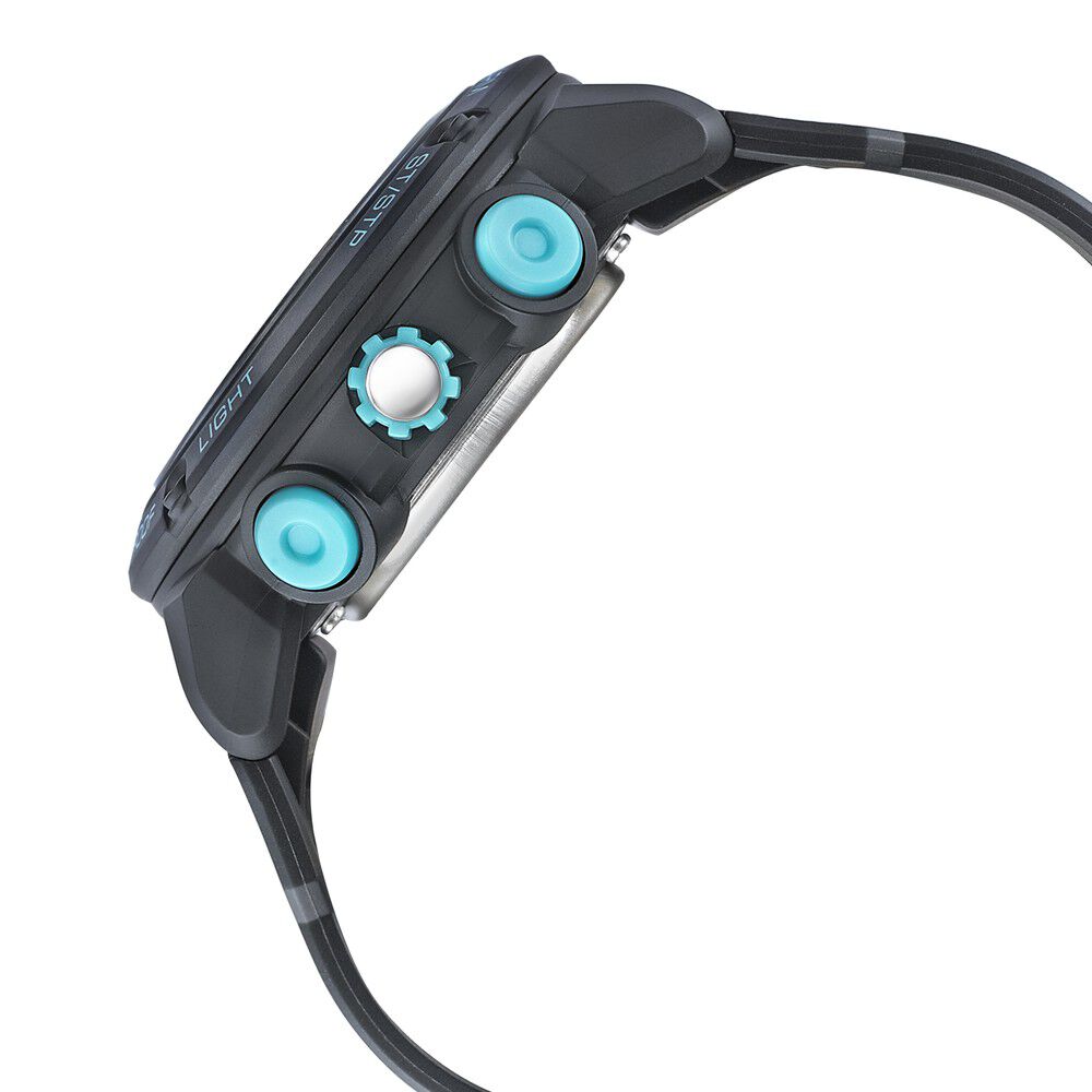 Fastrack Streetwear Blue Dial with Black Colour Strap Watch for Guys NS38065PP01