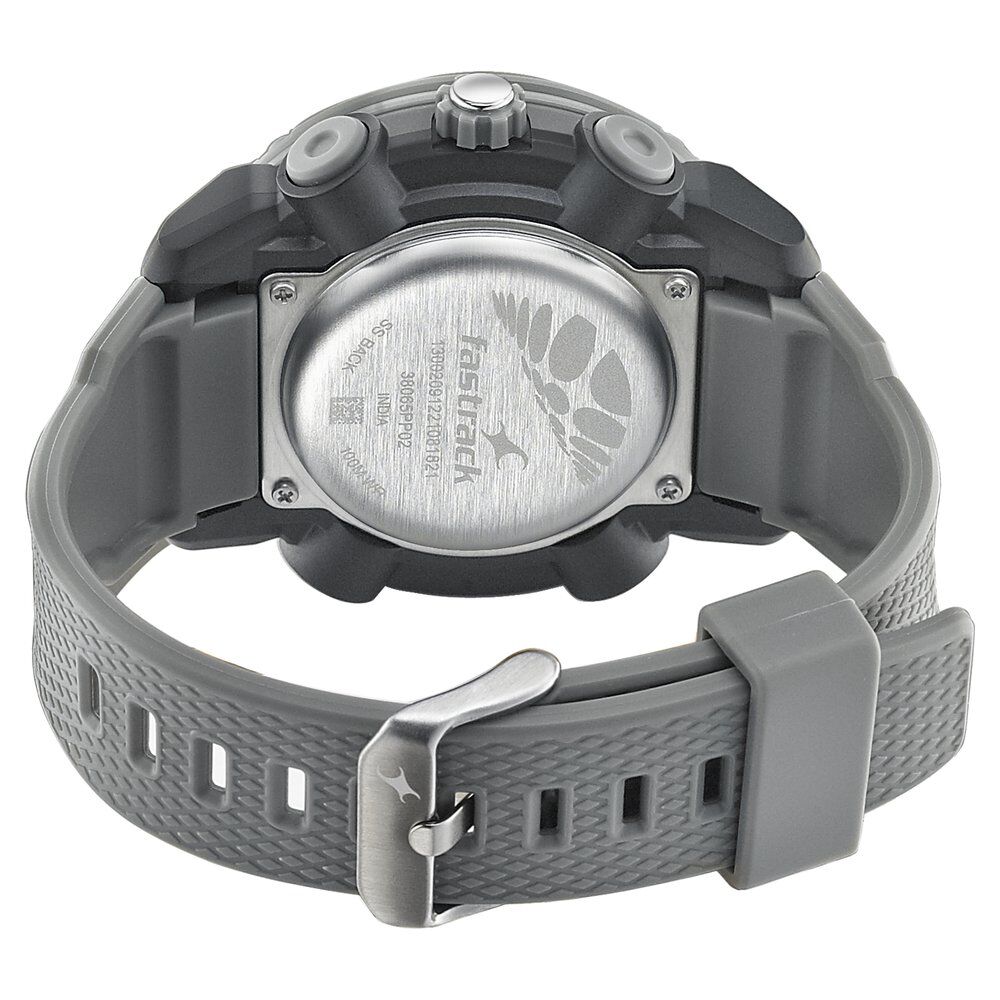 Fastrack Streetwear Grey Dial with Grey Colour Strap Watch for Guys NS38065PP02