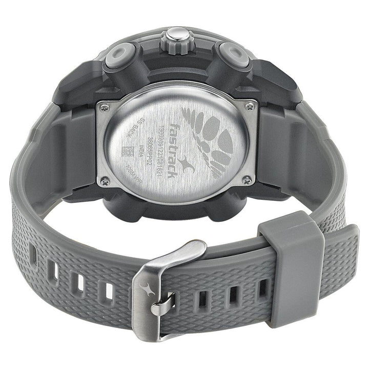 Fastrack Streetwear Grey Dial with Grey Colour Strap Watch for Guys NS38065PP02