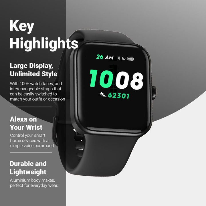 Fastrack Reflex Vox Unisex Smart Watch With Silicone Strap 38072AP01