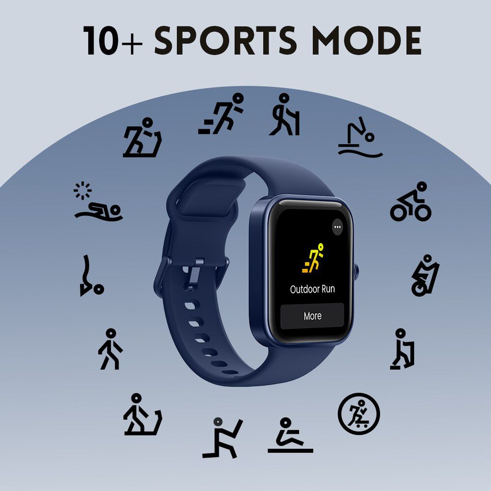 Fastrack Reflex Vox Unisex Smart Watch With Silicone Strap 38072AP02