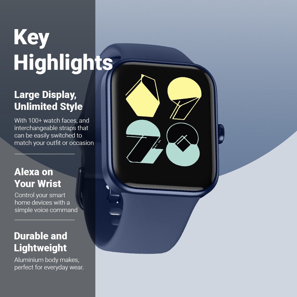 Fastrack Reflex Vox Unisex Smart Watch With Silicone Strap 38072AP02