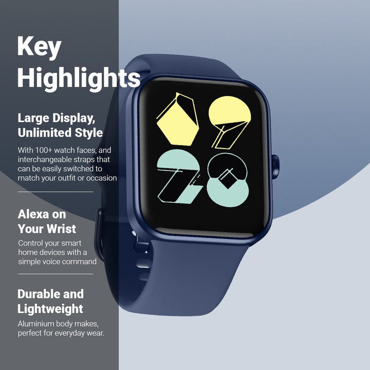 Fastrack Reflex Vox Unisex Smart Watch With Silicone Strap 38072AP02