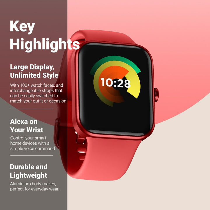 Fastrack Reflex Vox Unisex Smart Watch With Silicone Strap 38072AP04