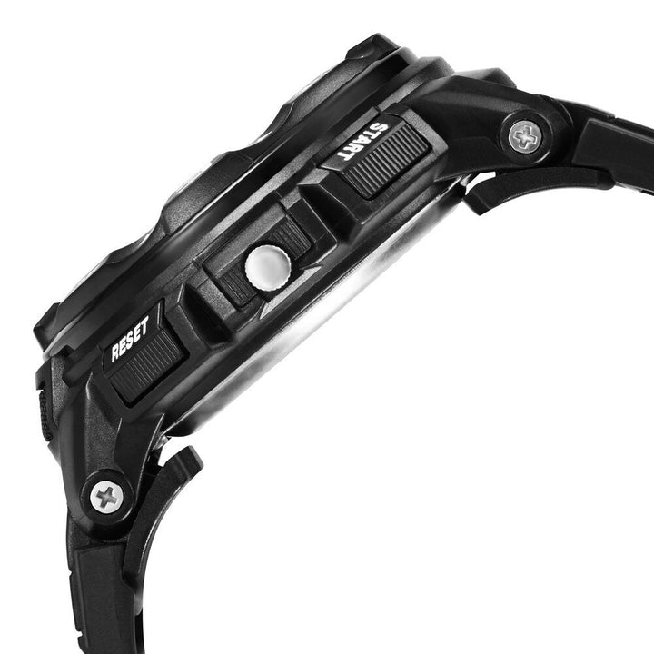 Fastrack AnaDigi Black Dial Plastic Strap Unisex Watch 38076PP01W