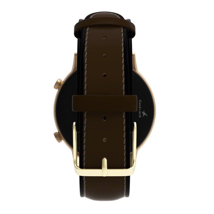 Fastrack Reflex Play + Classic BT Calling 3.3 CM AMOLED Display Smartwatch with AOD Premium Metallic Body, IP68 Water Resistance 38077AL06