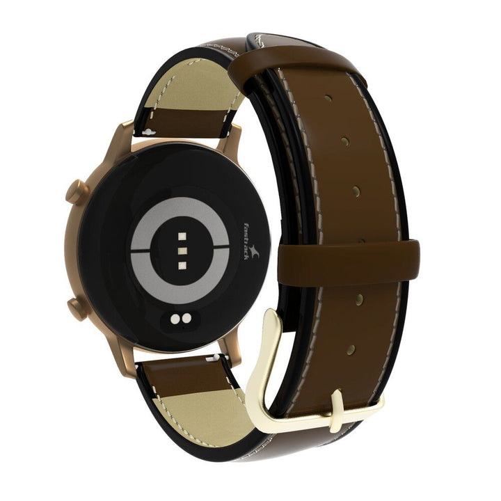 Fastrack Reflex Play + Classic BT Calling 3.3 CM AMOLED Display Smartwatch with AOD Premium Metallic Body, IP68 Water Resistance 38077AL06