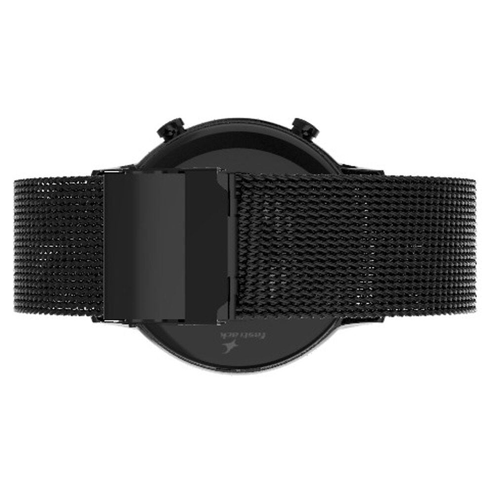 Fastrack Reflex Play + Classic BT Calling 3.3 CM AMOLED Display Smartwatch with AOD Premium Metallic Body, IP68 Water Resistance 38077AM05