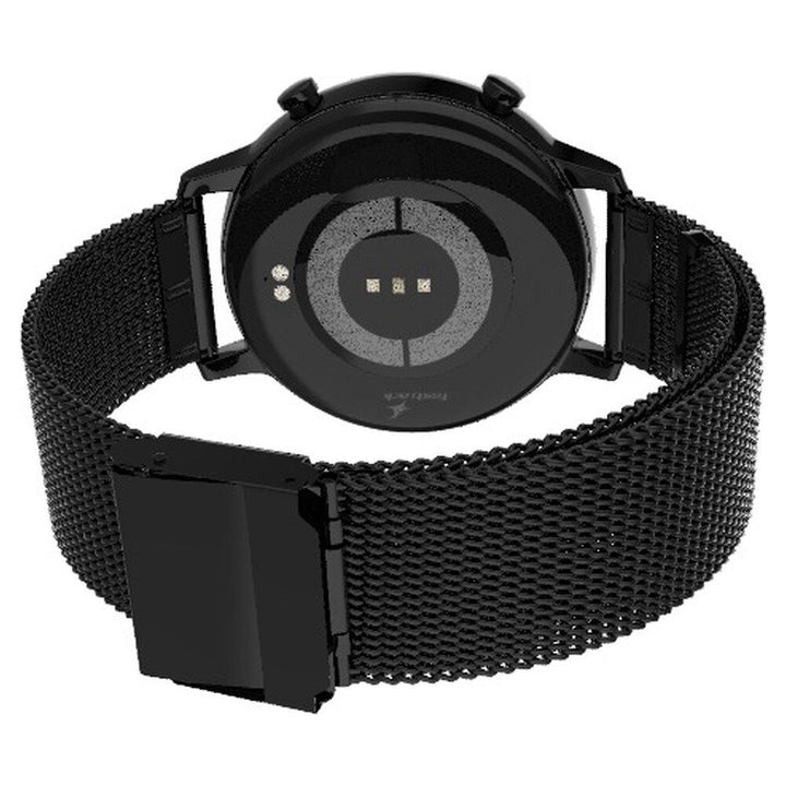 Fastrack Reflex Play + Classic BT Calling 3.3 CM AMOLED Display Smartwatch with AOD Premium Metallic Body, IP68 Water Resistance 38077AM05
