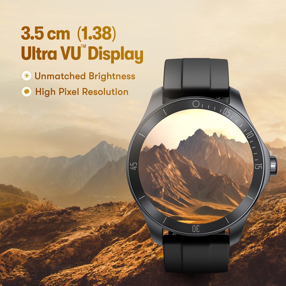 Fastrack Rogue with 3.5 CM UltraVU HD Display Sporty Smartwatch Functional Crown with AI Coach and Auto Multisport Recognition 38102PP02