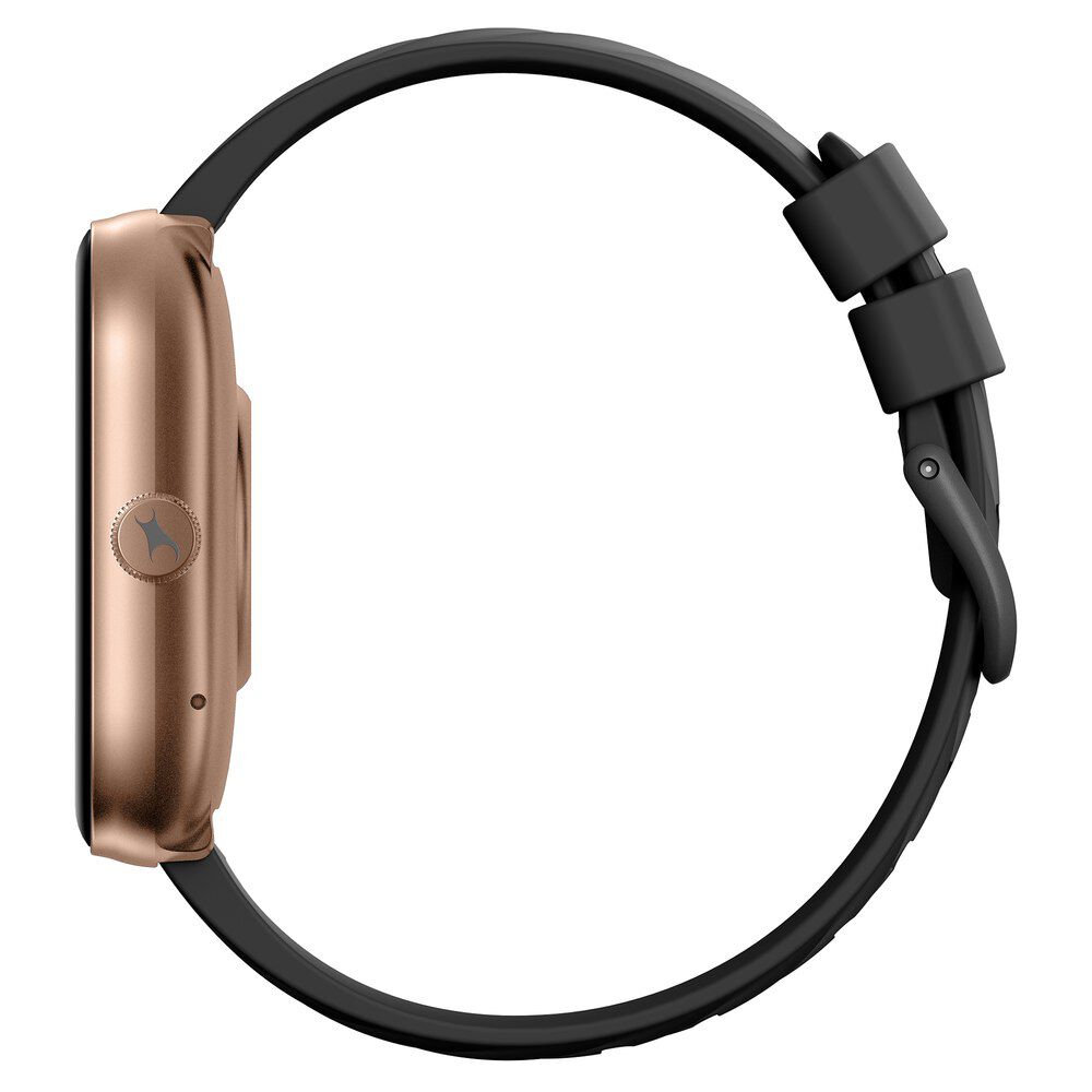 Fastrack Kruz+ 4.85 CM Super HD Display with Functional Crown and Black Silicone Strap Smart Watch for Unisex 38104PP03K