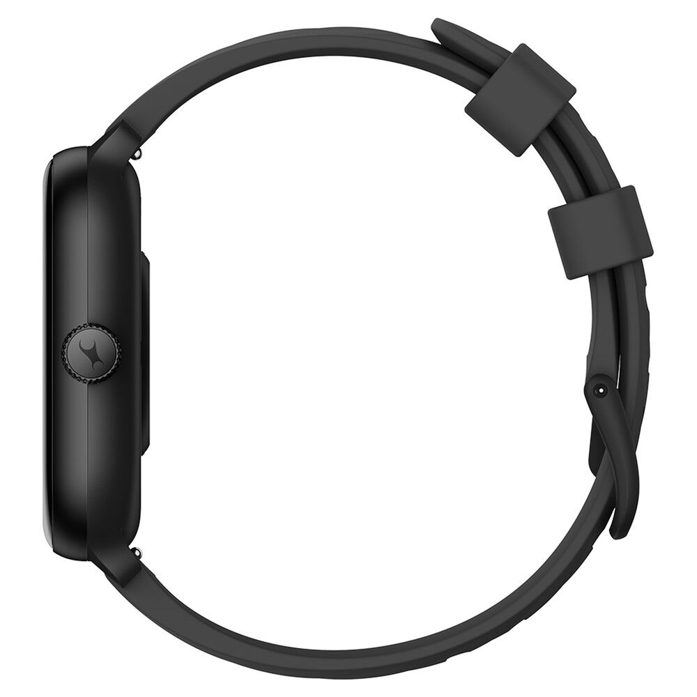 Fastrack Nitro Pro with 4.69 cm AMOLED Display and AOD, Functional Crown, BT Calling Smartwatch with Black Strap 38105PP03