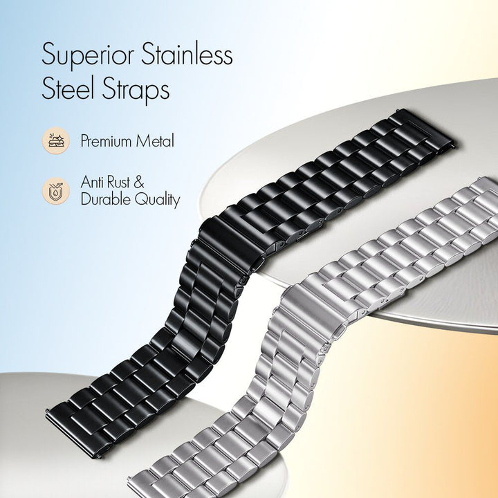 Fastrack Magnus FX1 Luxury Metal Smartwatch with High Definition 3.5 cm UltraVU Display, SingleSync BT Calling 38125NM01