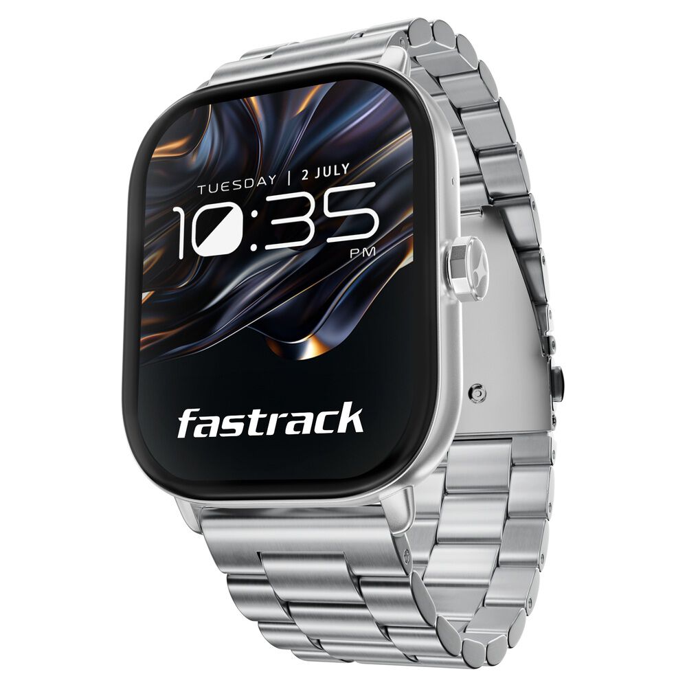 Fastrack Radiant FX2 Luxury Metal Smartwatch with largest 5.1 AMOLED D ...