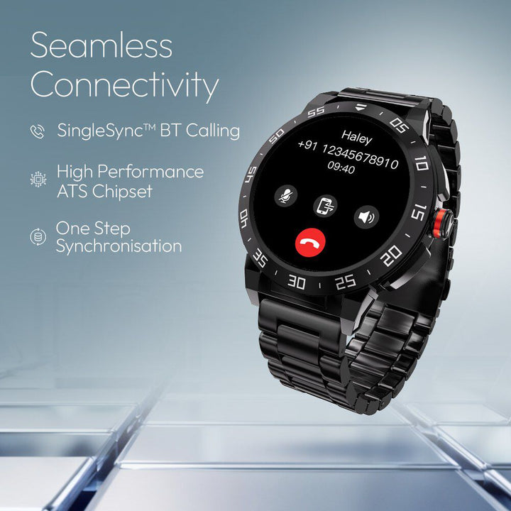 Fastrack Magnus FX3 Luxury Metal Smartwatch Premium Top Ring Design comes with High Definition 3.7 cm UltraVU Display 38143KM01