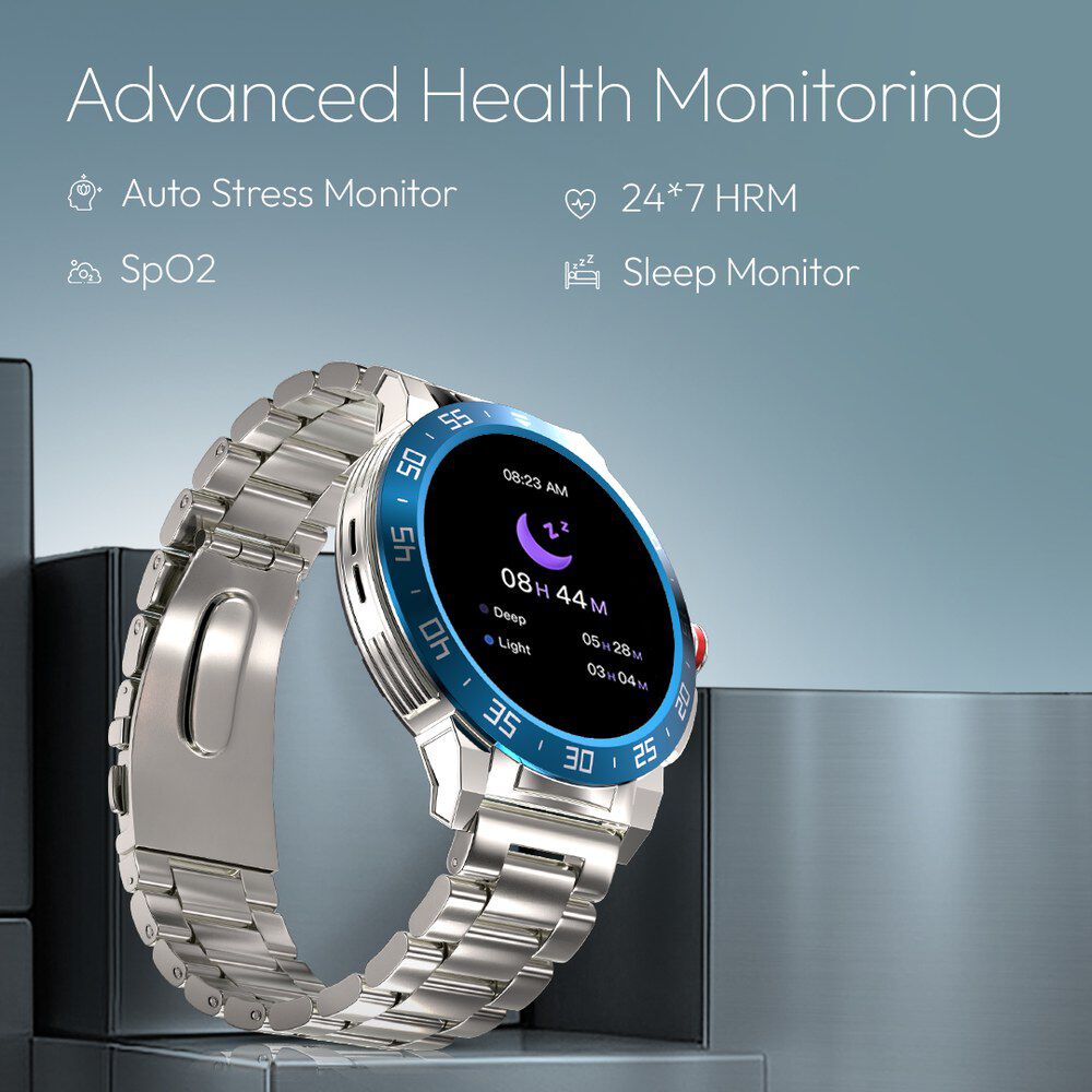 Fastrack Magnus FX3 Luxury Metal Smartwatch Premium Top Ring Design comes with High Definition 3.7 cm UltraVU Display 38143KM01