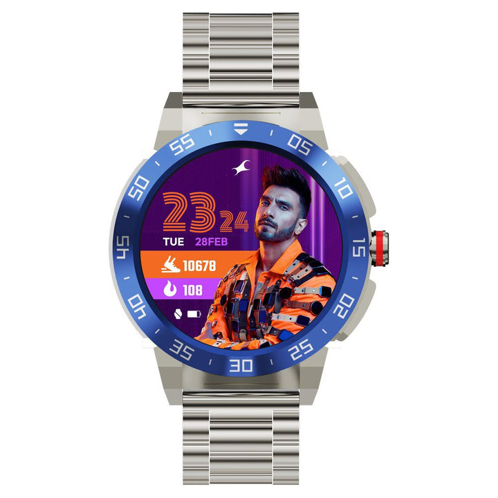 Fastrack Magnus FX3 Luxury Metal Smartwatch Premium Top Ring Design comes with High Definition 3.7 cm UltraVU Display 38143KM02