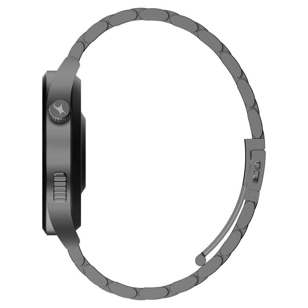 Fastrack Radiant FX4 Premium Metal Smartwatch with 3.8 cm EdgeX AMOLED Display, Functional Crown 38158QM01