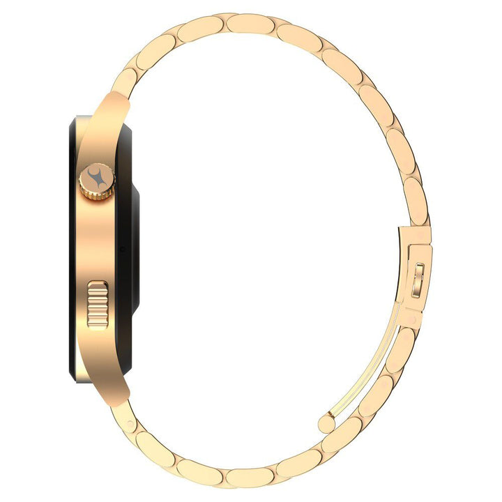 Fastrack Radiant FX4 Premium Metal Smartwatch with 3.8 cm EdgeX AMOLED Display, Functional Crown 38158WM01