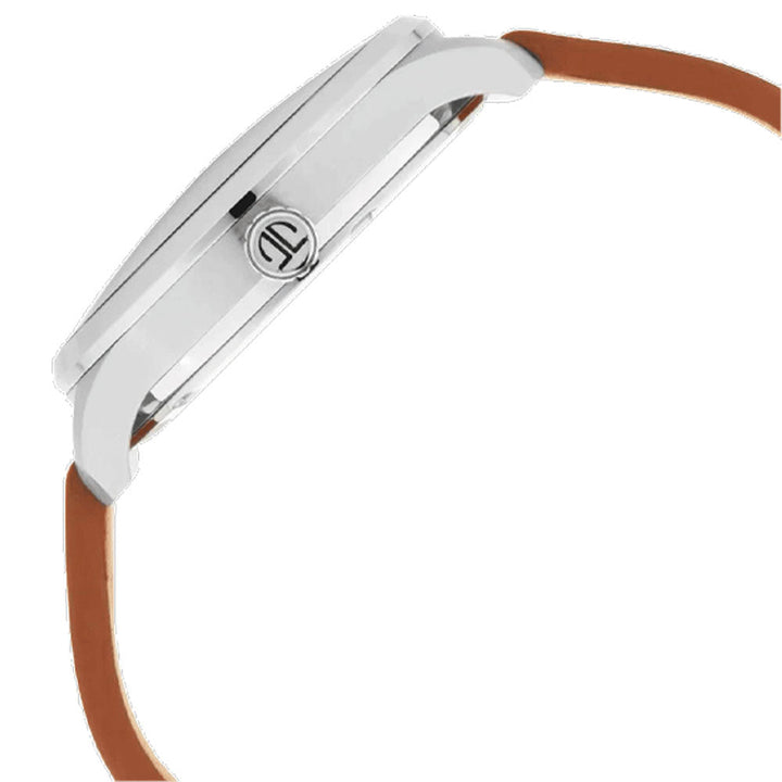 TITAN Evoke Blue Dial Tan Leather Strap Watch 1833SL01