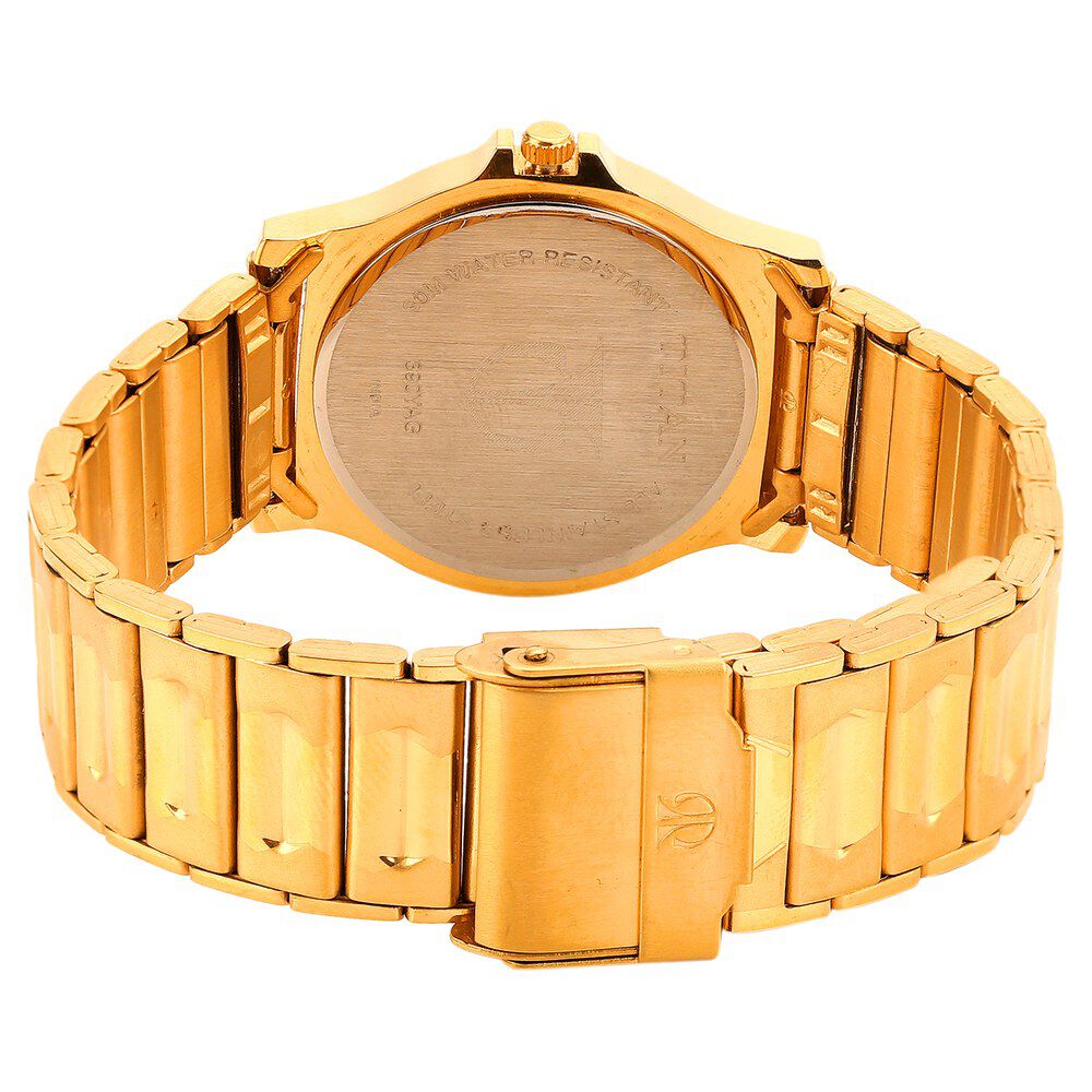 Titan Quartz Analog with Day and Date White Dial Watch for Men-NF390YM14