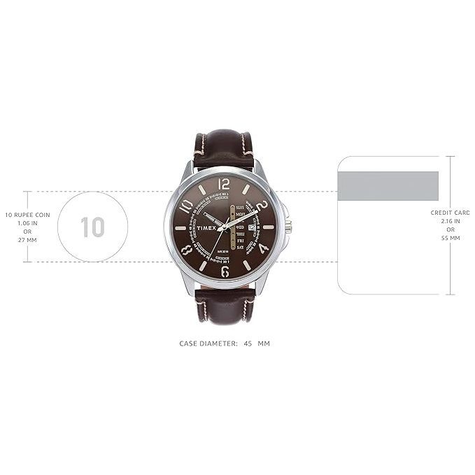 Timex Analog Brown Dial Men's Watch-TWEG16503