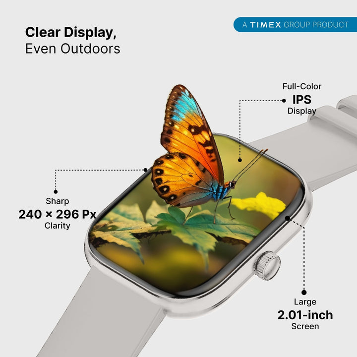 Timex IConnect Arc 2.01"(5.1 Cm) Display With BT Calling Smartwatch For Unisex - TWIXW1402T