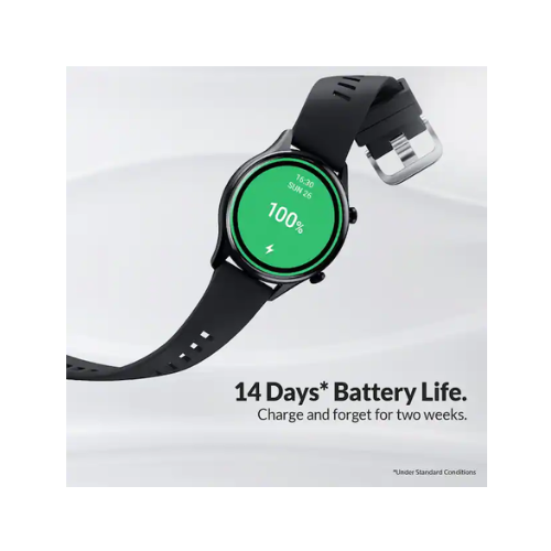 Titan Smart Pro- Smart Watch with Green Strap, Body Temperature Monitor, Amoled Display and Built-In GPS 90149AP05