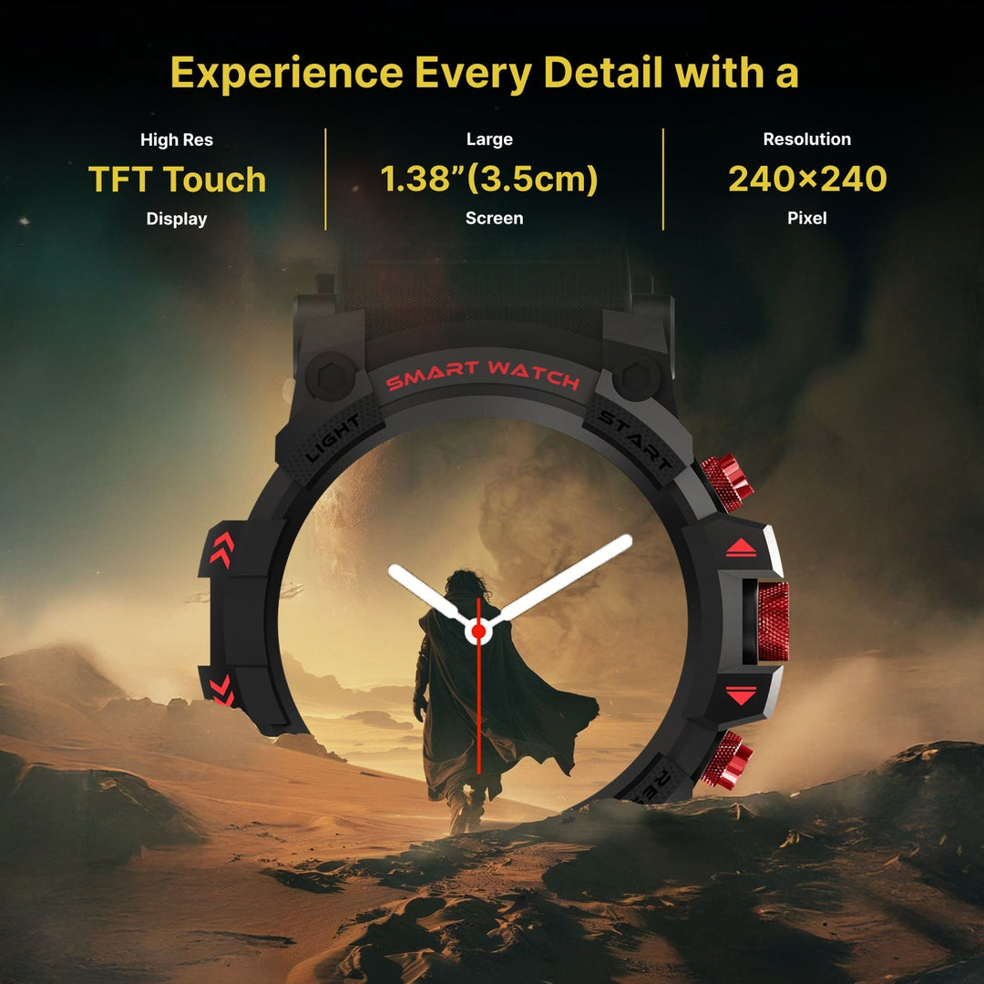 Timex iConnect Go 1.38"(3.50 cm) Display with Functional Crown and BT Calling Smartwatch For Unisex - TWIXW800T