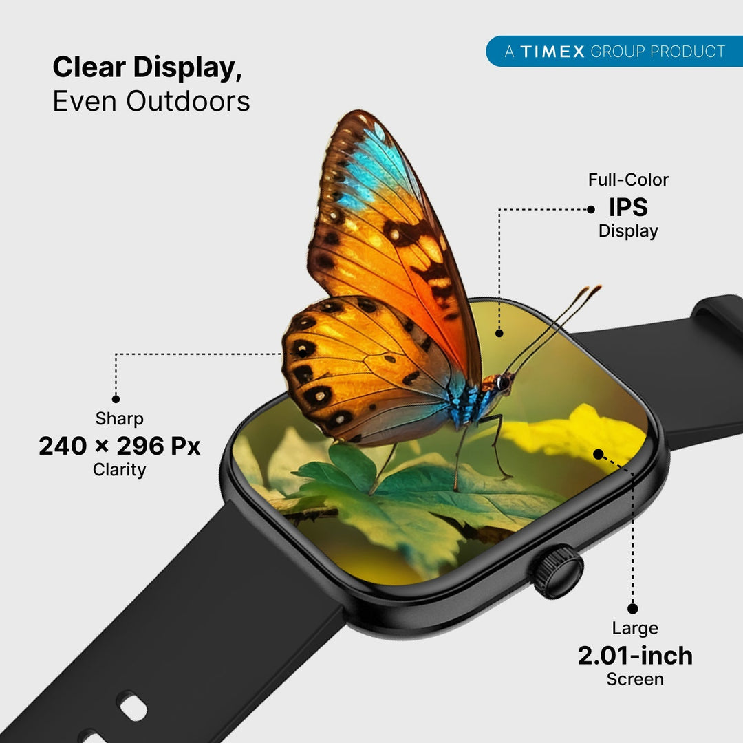 Timex IConnect Arc 2.01"(5.1 Cm) Display With BT Calling Smartwatch For Unisex - TWIXW1400T