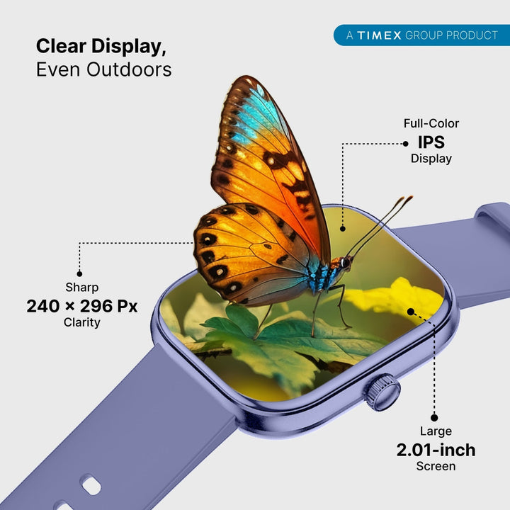 Timex IConnect Arc 2.01"(5.1 Cm) Display With BT Calling Smartwatch For Unisex - TWIXW1403T