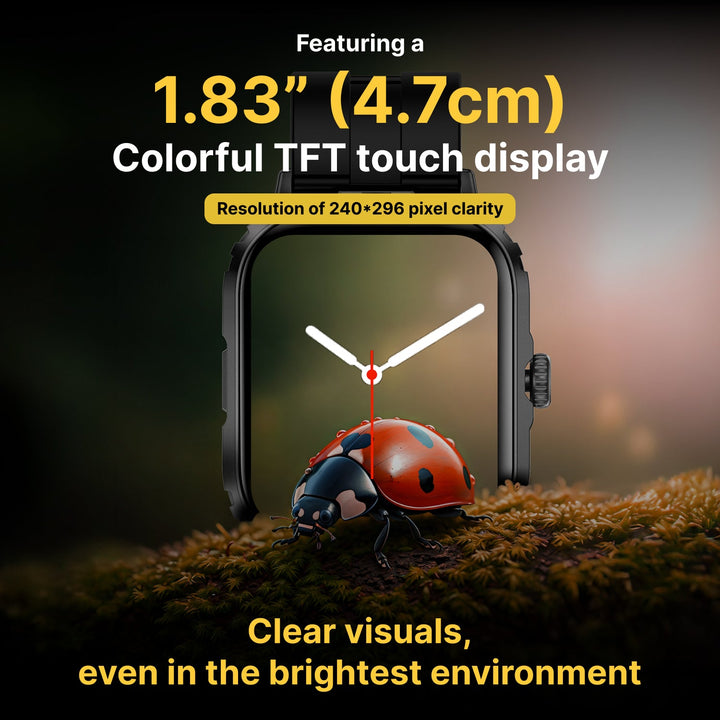 Timex iConnect Go+ 1.83"(4.64 cm) Display with Metallic Body and BT Calling Smartwatch For Unisex - TWIXW1000T