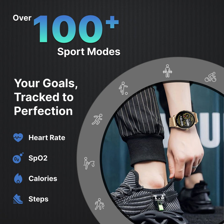 Timex iConnect Pro 1.38"(3.50 cm) Display with Functional Crown and BT Calling Smartwatch For Unisex - TWIXW1204T