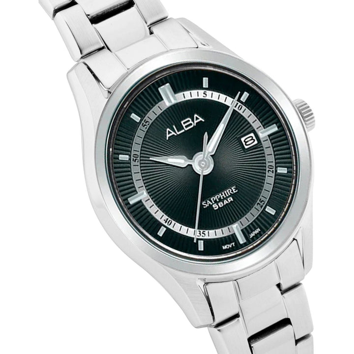 AS9R19X1 Asterix Black Dial with Metal Strap