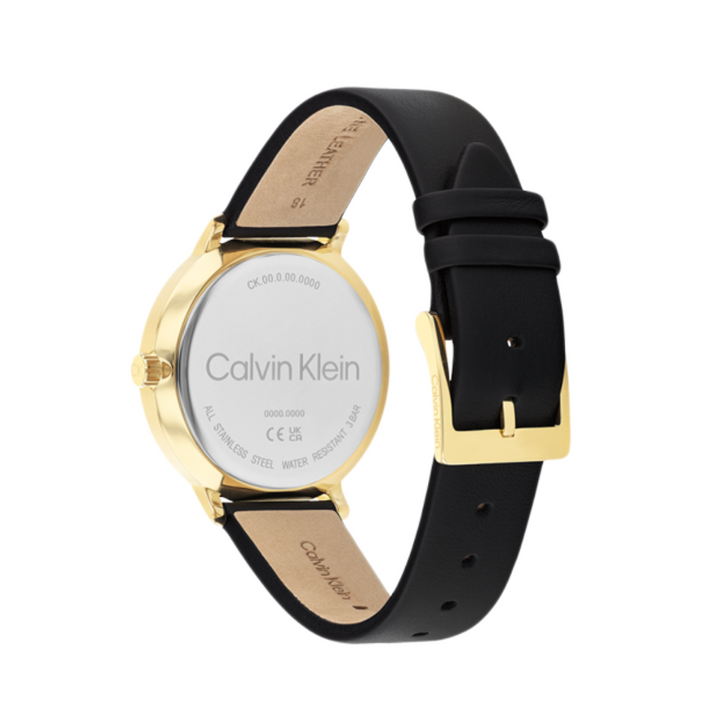 Calvin Klein Unisex Stun Leather Analogue Watch 25200404