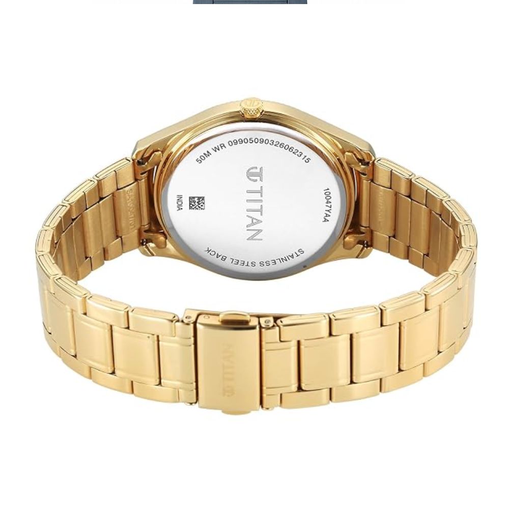 Titan 10047YM01 Green Dial Men&