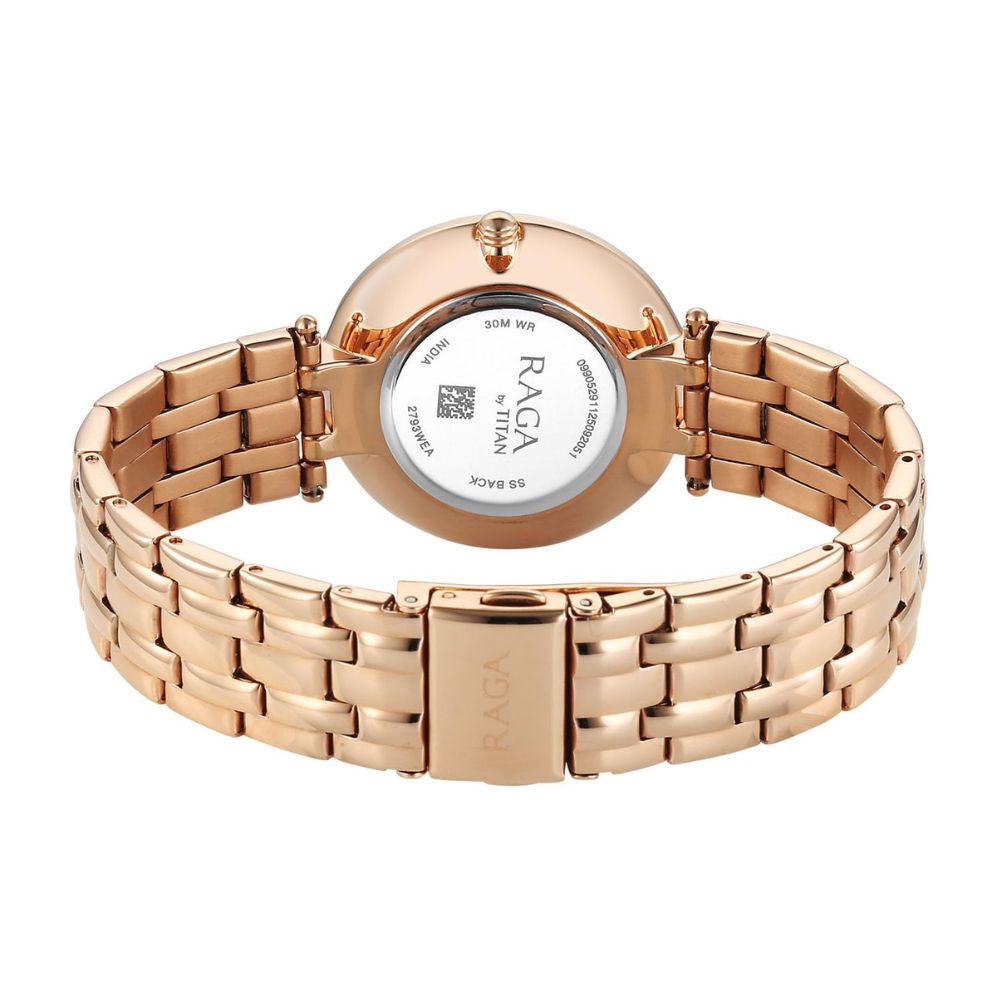 Titan 2793WM02 Rose Gold Dial Women&