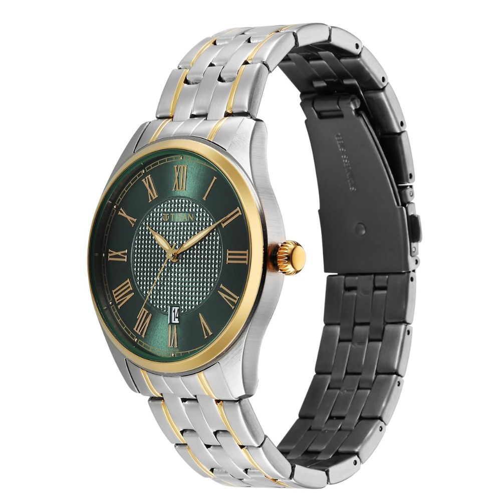 Titan 10063BM01 Green Dial Men&
