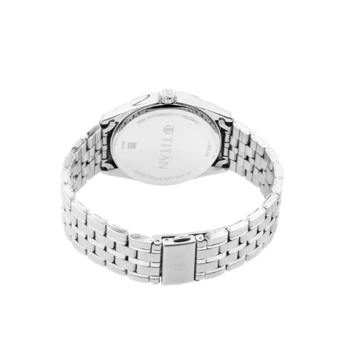 TITAN Workwear Watch with Blue Dial & Metal Strap 1729SM05 / NS1729SM05